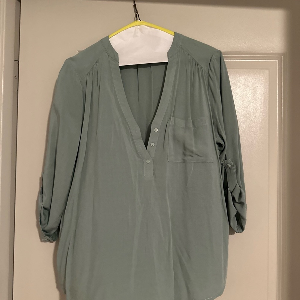 Chic Sage Green Women's Blouse